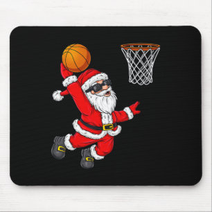 Tapis De Souris Noël Père Noël Dunking Un Basket Garçons Ki