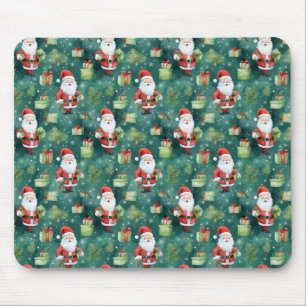 Tapis De Souris Noël Père Noël Motif sans couture-82909
