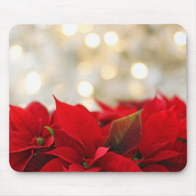 Tapis De Souris Noël Poinsettia (Devant)