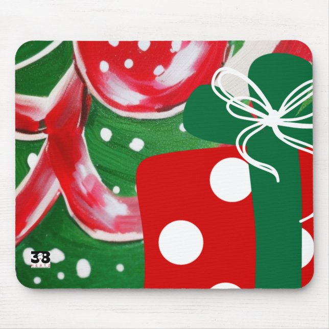 Tapis De Souris Noël présent (Devant)