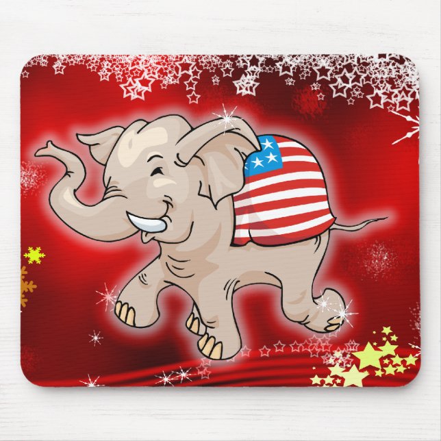 Tapis De Souris Noël républicain (Devant)