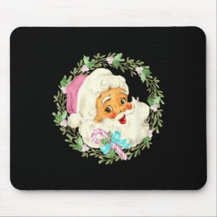 Tapis De Souris Noël rose vintage