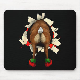 Tapis De Souris Noël Rupture de Joli Cul de Renne