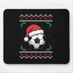 Tapis De Souris Noël Santa Footll Xmas Ougly Soccer Garçons Enfant