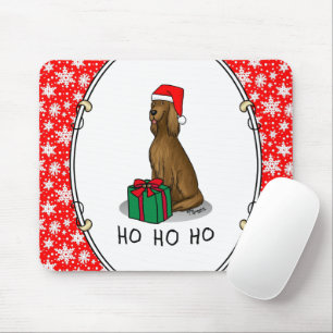 Tapis De Souris Noël Santa Hat Irlandais Setter Chien (rouge 1) mi