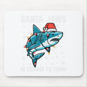 Tapis De Souris Noël Shark Père Noël Jaws Jaws Jaws Hommes Garçons