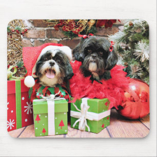 Tapis De Souris Noël - Shih Tzu - Riley et ruches