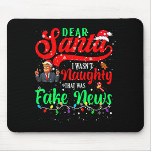 Tapis De Souris Noël Trump Cher Santa Fausse Nouvelle Drôle Xmas M