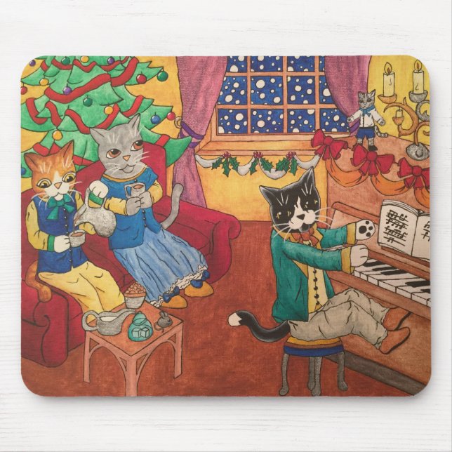 Tapis De Souris Noël victorien (Devant)