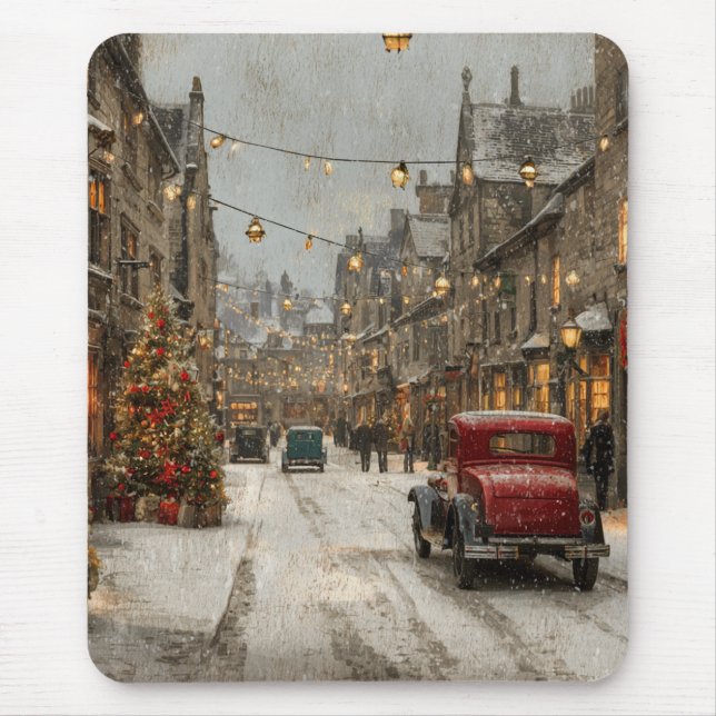 Tapis De Souris Noël vintage (Devant)