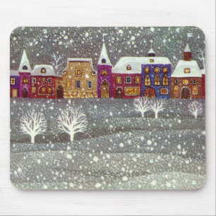 Tapis De Souris Noël Vintage, Cheval du Père Noël