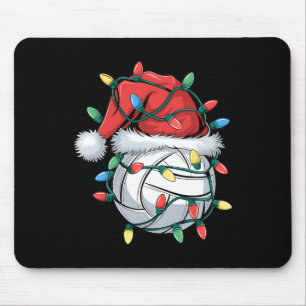 Tapis De Souris Noël Volley-ball Noël Père Noël Sports Casquette B