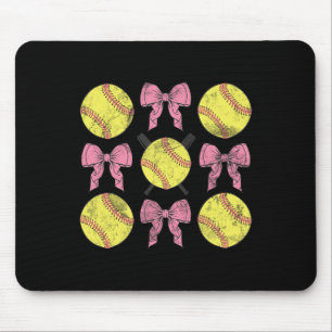 Tapis De Souris Nœuds Coquette Softll Jour de Match Amoureux Softl