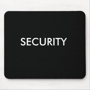 Tapis De Souris Noir/blanc de SÉCURITÉ