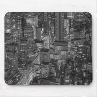 Tapis De Souris Noir blanc New York City Skyline
