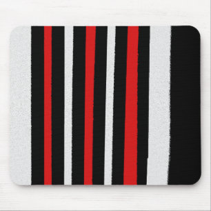 Tapis De Souris Noir Blanc Rouge Cool Motifs simples