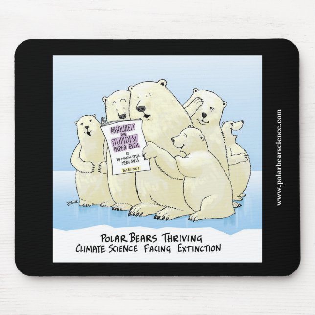 Tapis de souris noir de bande dessinée de la (Devant)