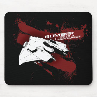 Tapis de souris noir de bombardier
