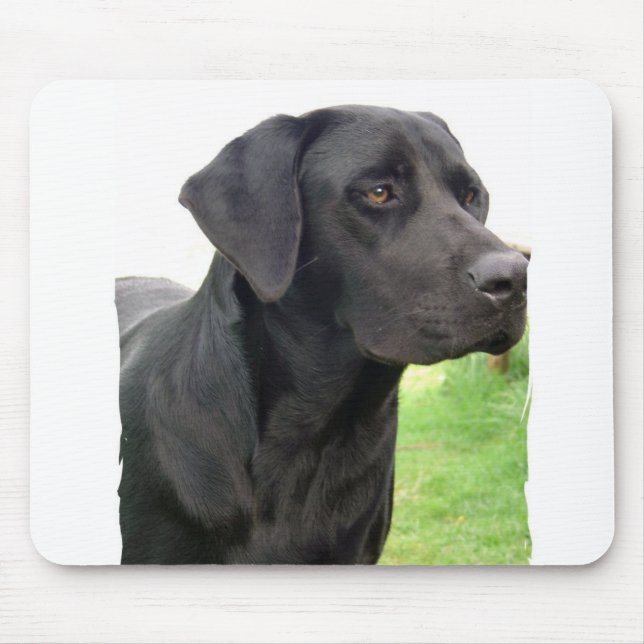 Tapis de souris noir de labrador retriever (Devant)