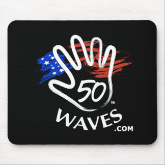 Tapis De Souris Noir de Mousepad de 50 vagues