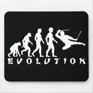 Tapis De Souris noir de Ninja d'évolution