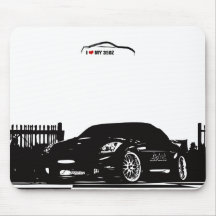 Tapis de souris noir de Nissan 350Z