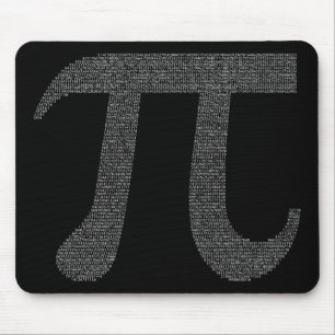 Tapis De Souris Noir de "pi" Mousepad