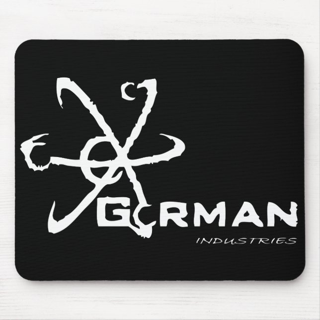 Tapis de souris noir d'industries de Gorman (Devant)