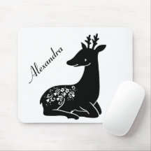 Noir et blanc Cerf Scandinave moderne