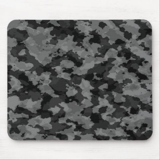 Tapis de souris noir et blanc de camouflage