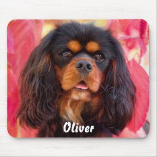 Tapis De Souris Noir et Tan Cavalier King Charles Spaniel Chien