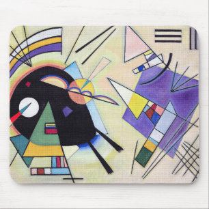 Tapis De Souris Noir et Violet - Kandinsky