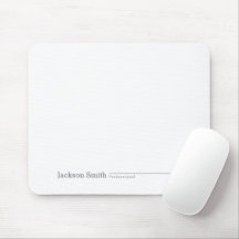 Noir moderne minimaliste nom personnalisé