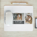 Tapis De Souris Noir moderne | Photo Collage | Papa Meilleur cadea<br><div class="desc">Une photo de collage est une merveilleuse idée cadeau pour n'importe quel père qui aime se rappeler des bons moments avec sa famille et ses amis. Ce type de photo comporte une collection de photographies aménagées et exposées de façon créative, souvent dans un thème ou une mise en page qui...</div>