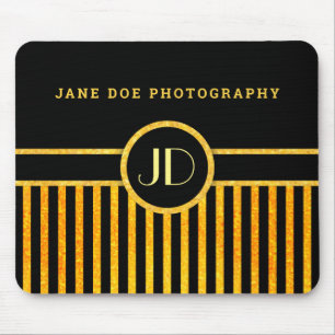 Tapis De Souris Noir & Or