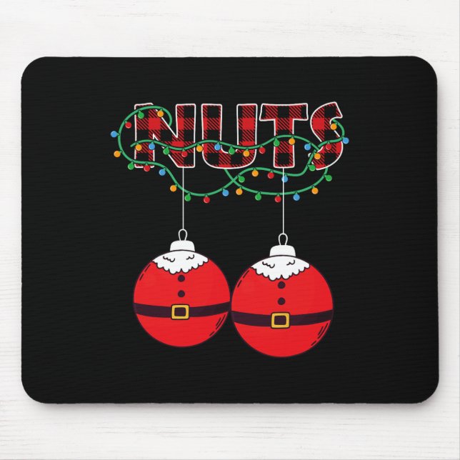 Tapis De Souris Noix de châtaignes Noël Correspondant Noël (Devant)