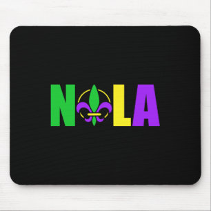 Tapis De Souris Nola Nouvelle-Orléans Louisiane 504 Fleur-de-lis M