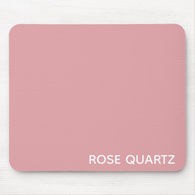 Tapis De Souris Nom de couleur rose quartz rose (Devant)