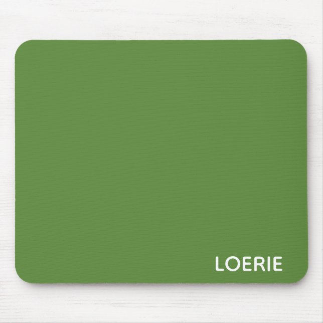 Tapis De Souris nom de couleur vert Loerie (Devant)