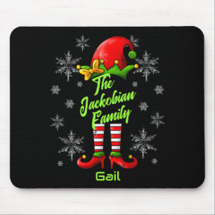 Tapis De Souris Nom de famille Année Réunion Elfe de Noël Correspo