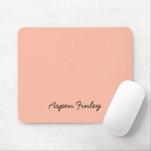 Tapis De Souris Nom de la pêche douce couleur tendance Mousepad