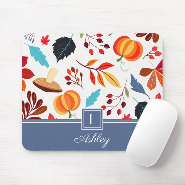 Tapis De Souris Nom de motif automne moderne (Avec souris)