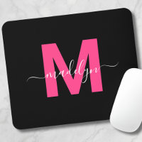 Nom de script monogramme Black Pink