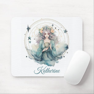 Tapis De Souris Nom de sorcière céleste Boho