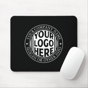 Tapis De Souris Nom d'entreprise minimal et logo de marque personn