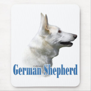 Tapis De Souris Nom du berger allemand blanc