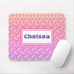 Tapis De Souris Nom du Motif géométrique rose Mousepad