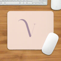 Nom initial personnalisé Fille propre Script Blush