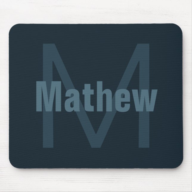 Tapis De Souris Nom modifiable moderne (Devant)