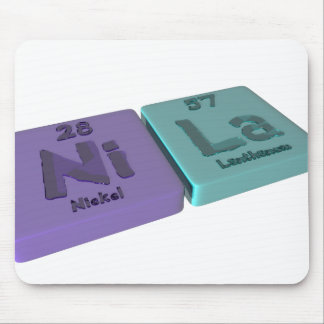 Tapis De Souris Nom-Nila-Ni-La-Nickel-Lanthane